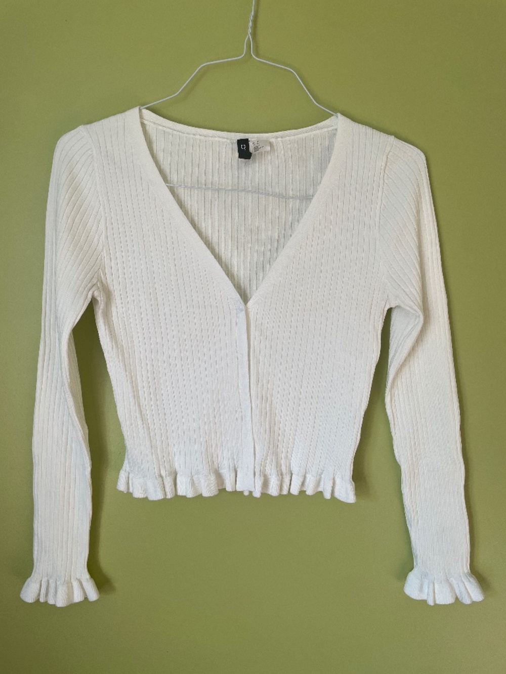 H&M white cardigan